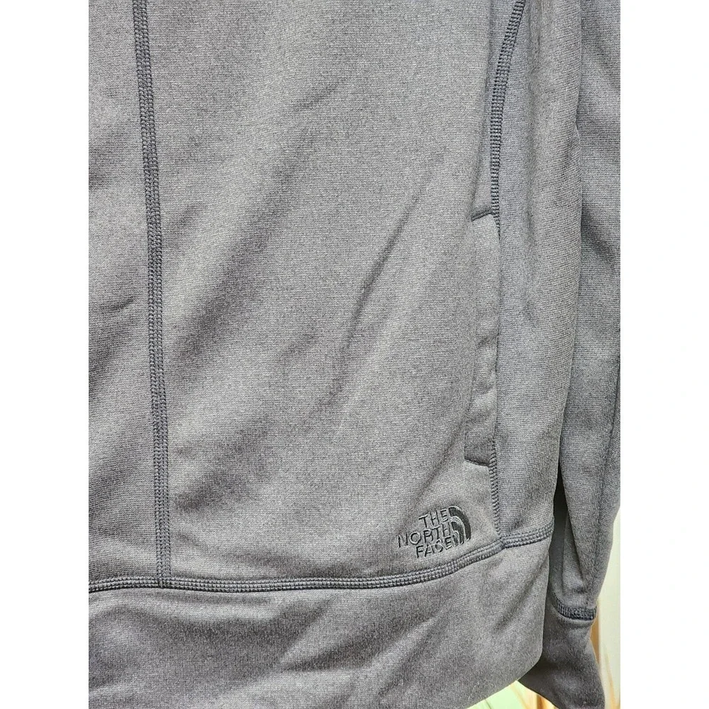 The North Face Womens Gray Pullover Hoodie Size XL Drawstring Neck - Picture 3 of 7